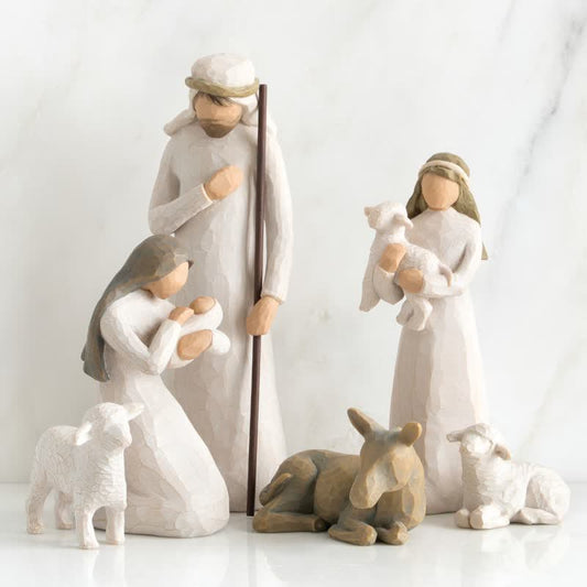 Nativity Figurines Set 6Pcs Sculpted Hand-painted Nativity Figures - Everyday Emporium